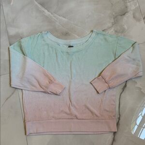 Multi Colored Terry Cloth Sweatshirt